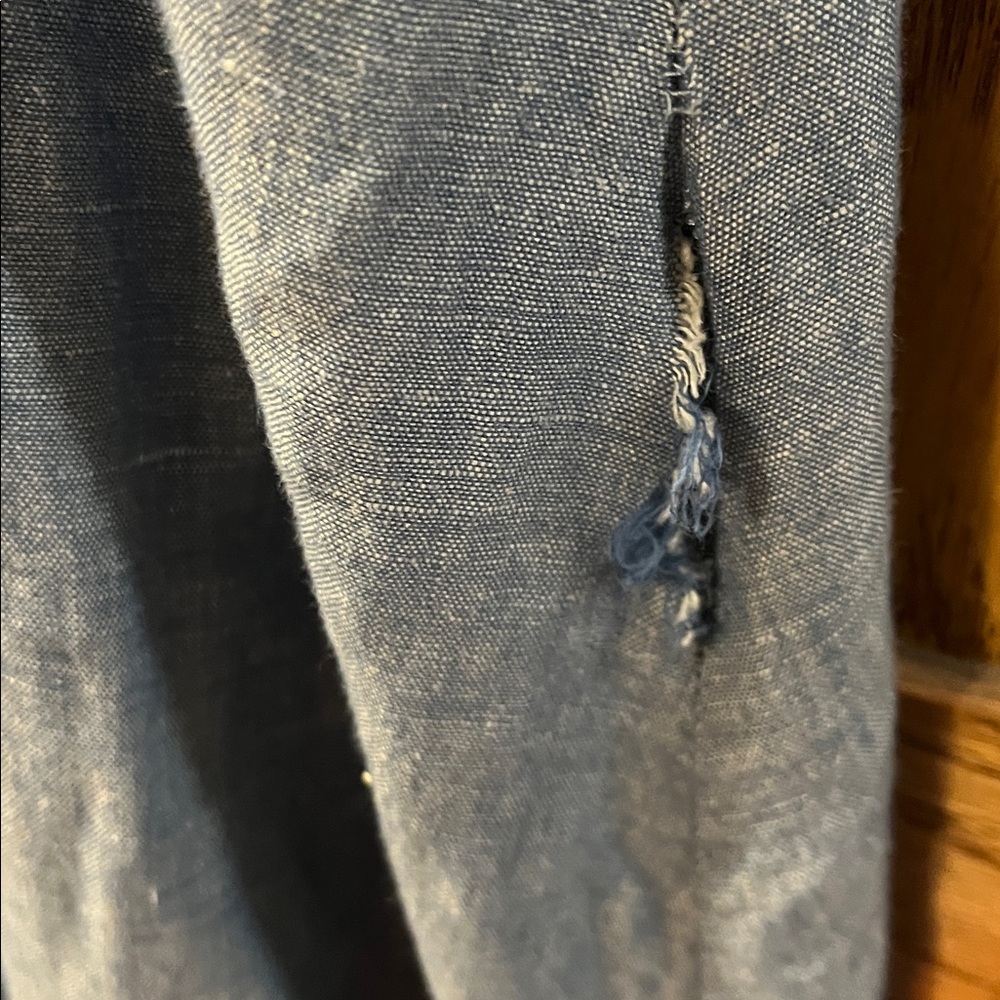 Elegant Denim Sleeveless Dress - Picture 5 of 5